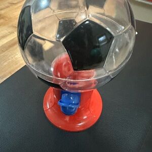 Soccer Ball Candy Dispenser - Red and Black